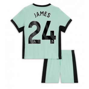 Chelsea Reece James #24 Tredje Kläder Barn 2023-24 Kortärmad (+ Korta byxor)